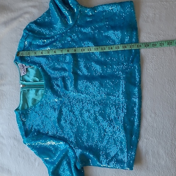 Ganni Women's Sequin Crop Top - Picture 7 of 14